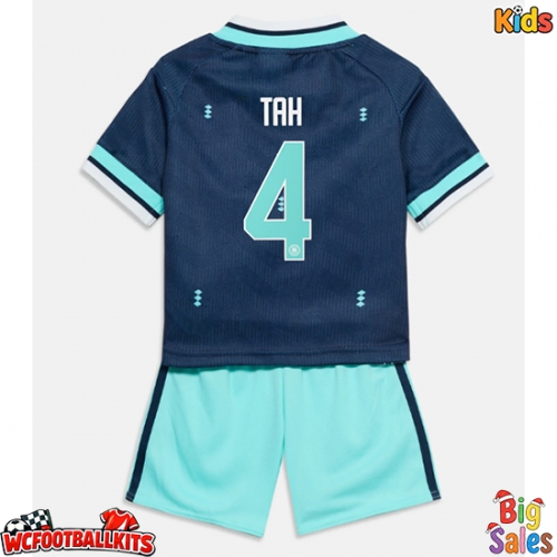 Germany Jonathan Tah #4 Replica Away Stadium Kit for Kids World Cup 2026 Short Sleeve (+ pants)
